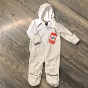 North Face Infant 6-12 month fleece snowsuit